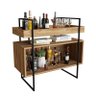 Bar Industrial com Bandeja Mdf + Ferro - 70 Cm - 1