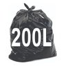Saco De Lixo 200 Litros Resistente 100 Unidades:Preto - 1