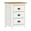 Ver imagem 3 de Mesa de Cabeceira Topázio 3 Gavetas 9130bf Branco Freijó Finestra