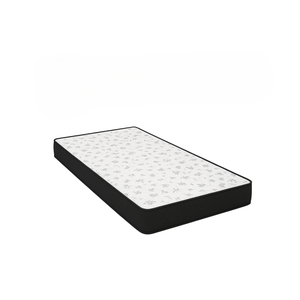 Colchão D23 Solteiro – Suede Preto - 88 X 188 X 12 Cm