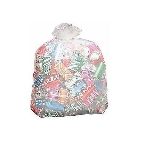 100 Sacos para Lixo de 100L Transparente 75x95x0,10