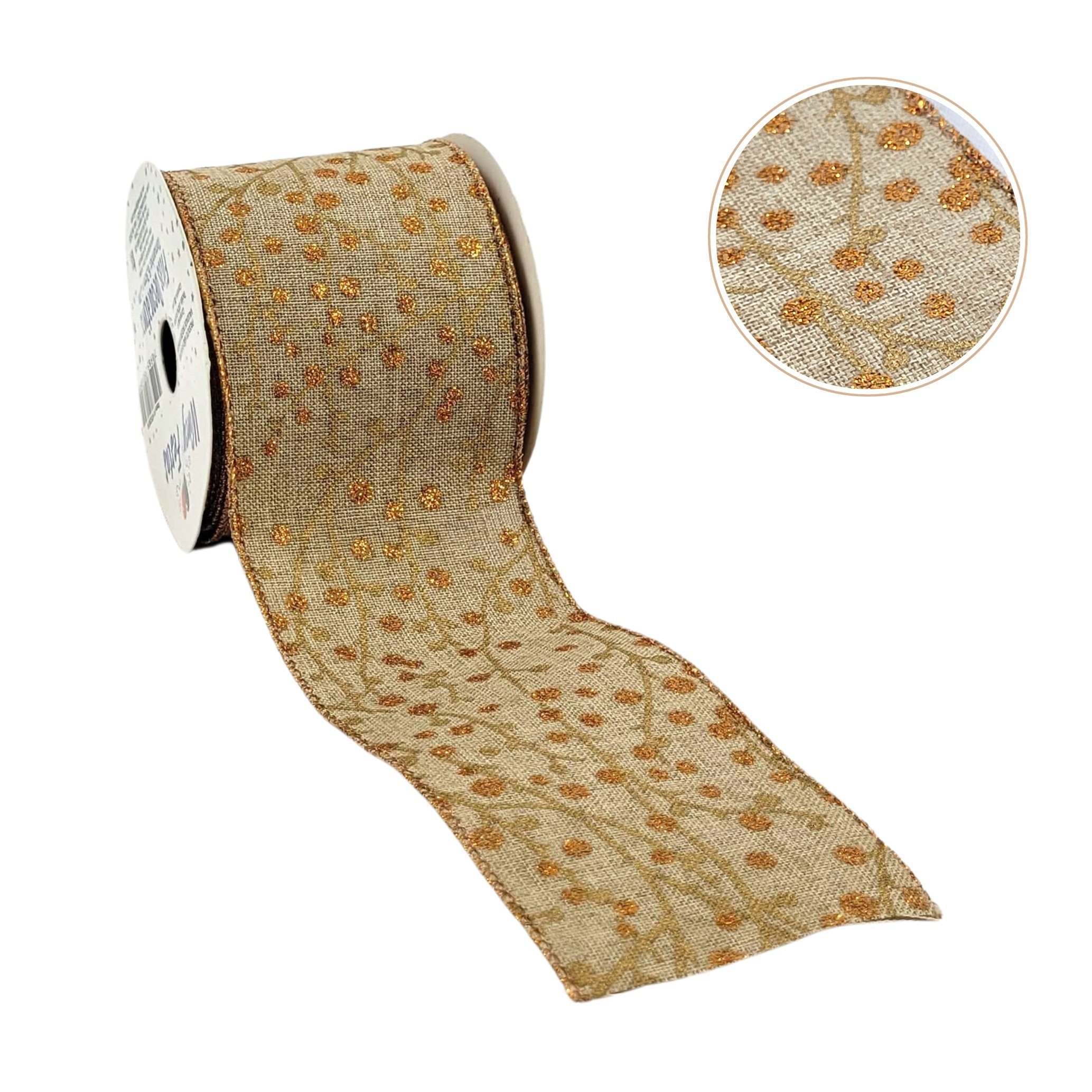 Fita Natalina Bolinha 6,3cmx2,7m Estampa Natal Decorativa - 2