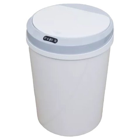 Lixeira Automática Recarregável de PVC 12 Litros Branca - LIX-013 - STILLUS HOME LIXEIRA AUTOMÁTICA 