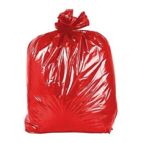 Saco de Lixo 60 Litros Pacote com 100 Vermelho:Vermelho