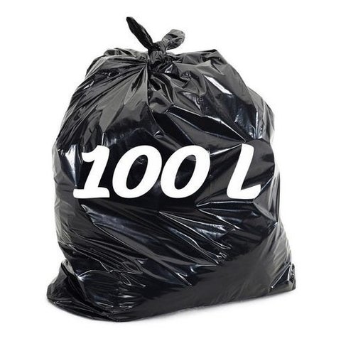 Saco De Lixo Reforçado 100 Litros - 100 Unidades - Premium:100 Litros
