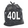 Saco De Lixo 40 Litros Resistente 100 Unidades:Preto - 1