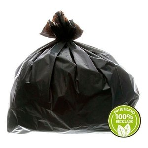 Saco De Lixo 250 Litros Preto Reforçado 100un Cera Fácil:Preto