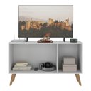 Ver imagem 4 de Rack Tv até 32 Polegadas 3 Portas Retrô com Espelhos Multimóveis Mp1078 Branco/natural