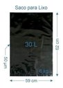 Ver imagem 1 de 200 Sacos Para Lixo Preto Reforçado 30 Litros