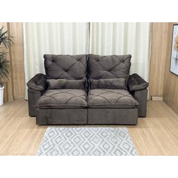 Sofá Retrátil Reclinável 2,30 M Marrom 320 Ibis Premium - 10 Sofá Retrátil Reclinável 2,30 M Marrom 320 Ibis Premium - 10