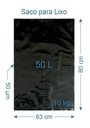 Ver imagem 2 de 100 Sacos Para Lixo Reforçado 50 Litros