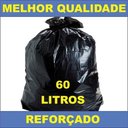 Ver imagem 1 de Kit 2 Sacos Lixo Preto 60 Litros Reforçado Pacote 50 Unidade