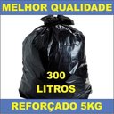 Ver imagem 2 de Kit 5 Portas Saco Lixo Preto Reforçado 300 Litros para Lixeira