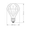 Lâmpada Led Taschibra Vintage Fireworks D95 E27 Bivolt 2200k Amarelo Âmbar - 3