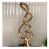 Escultura Waves Dourado 8x7,5x25,5cm Bras Continetal Cr49140-1 - 2