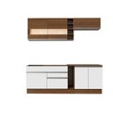 Ver imagem 1 de Armário de Cozinha Completa 220cm Rustic/Branco/Rustic Parma Madesa 02