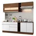 Ver imagem 3 de Armário de Cozinha Completa 220cm Rustic/Branco/Rustic Parma Madesa 02