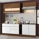 Ver imagem 4 de Armário de Cozinha Completa 220cm Rustic/Branco/Rustic Parma Madesa 02