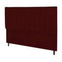 Ver imagem 1 de Cabeceira Estofada Cama Box Solteiro 90cm Chiara Suede Marsala
