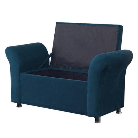 Recamier Bau Egeo 120x Suede Azul Royal - Bandiera Decor