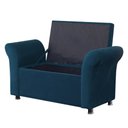 Ver imagem 1 de Recamier Bau Egeo 120x Suede Azul Royal - Bandiera Decor