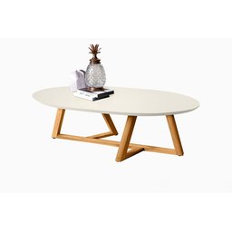 Mesa de Centro Classic Off White/Nature - Tebarrot - 2