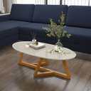 Ver imagem 1 de Mesa de Centro Classic Off White/Nature - Tebarrot