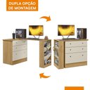 Ver imagem 4 de Cômoda com Mesa Giratória Gamer Freijó/off White Fosco - Qmovi
