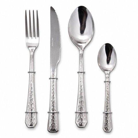 Conjunto de Talheres com 24 Peças em Inox