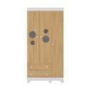 Ver imagem 7 de Guarda-roupa Infantil 92cm com Vidro 3 Portas e 2 Gavetas Bombom Multimóveis Mp4462 Branco-
