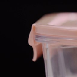 Marmita Hermética com Divisória 1L Pote de Vidro Borossilicato Tampa Capuccino Retangular UZ - 5