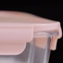 Ver imagem 7 de Marmita Hermética com Divisória 1L Pote de Vidro Borossilicato Tampa Capuccino Retangular UZ