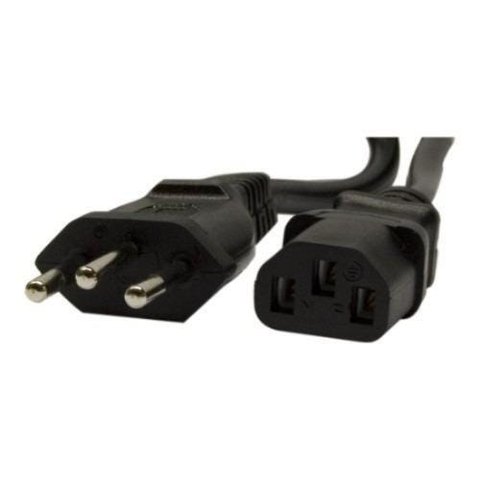 Cabo de Força 3 metros - Tripolar - Novo Padrão Brasileiro - 0,75mm / 10A - para Fonte até 800W