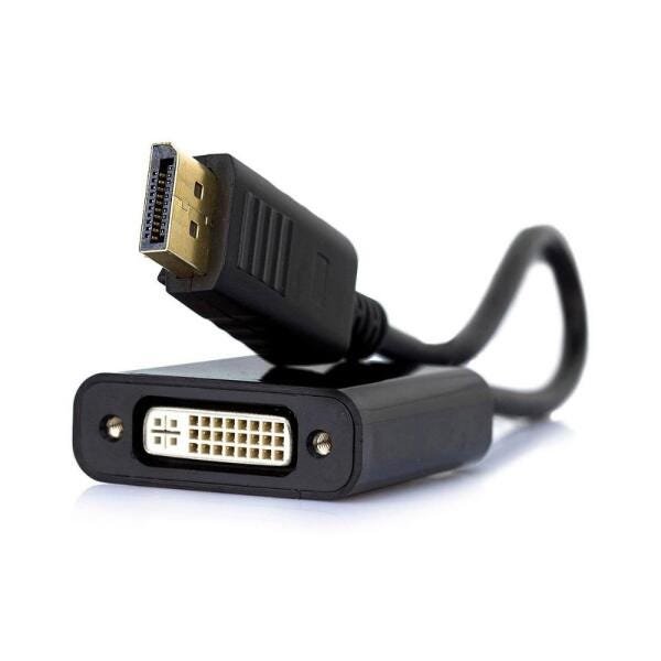 Cabo Adaptador Conversor DisplayPort para DVI-I - 15cm (DisplayPort M X DVI-I F) - 1