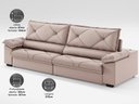 Ver imagem 5 de Sofá com Carregador Usb e Molas no Assento Retrátil Reclinável Nice 2,10m Velosuede - Netsofas