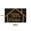 Ver imagem 2 de Tapete Capacho Tão Bom Estar em Casa 60x40 Home Entrada Apto