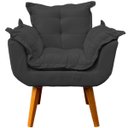 Ver imagem 5 de Kit Namoradeira Decorativa + 2 Poltronas Reforçadas para Amamentação Suede