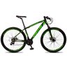 Bicicleta Aro 29 SPACELINE Vega 21v Câmbio Shimano Freio a Disco Preto e Verde - 21 - 1