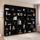 Ver imagem 1 de Kit 3 Estantes para Livros 204,2x180cm Xangai Preto