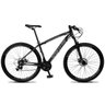 Bicicleta Aro 29 SPACELINE Vega 21v Câmbio Shimano Freio a Disco Preto e Cinza - 21 - 1