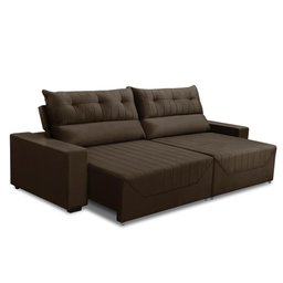 Sofá Retrátil e Reclinável 5 Lugares 300cm Veludo Antonella Adonai Estofados - 4