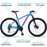 Bicicleta Aro 29 Spaceline Orion Aluminum 21v Freio a Disco Azul e Rosa - 21 - 3