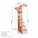 Ver imagem 2 de Kit Escada Baú e Playgroung Esquerdo Climb Casatema MadeiraOriginals Branco/Madeira Natural