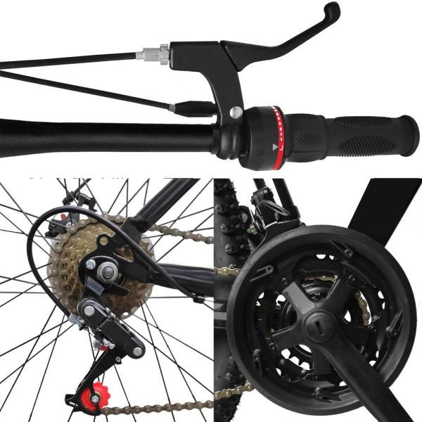 Bicicleta Aro 29 Gt Sprint Mx1 Aço 21V Freio A Disco com Suspensão Preto e Verde - 19 - 4