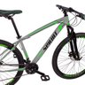 Bicicleta Aro 29 GT Sprint Volcon Câmbio Shimano 21v Freio a Disco Cinza Verde e Preto - 21 - 2