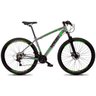 Bicicleta Aro 29 GT Sprint Volcon Câmbio Shimano 21v Freio a Disco Cinza Verde e Preto - 21 - 1