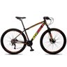 Bicicleta Aro 29 GT Sprint Volcon 27v Freio Hidráulico Preto Vermelho e Amarelo - 21 - 1
