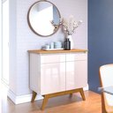 Ver imagem 1 de Aparador Buffet Ambiente Classic 2 Portas Off White Nature - Imcal