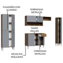Ver imagem 5 de Armário de Cozinha Completa 261cm Rustic/Cinza Emilly Hit Madesa