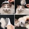 Pente Escova Removedora de Pelos de Cachorro e Gato Mundo Thata Rosa - 5